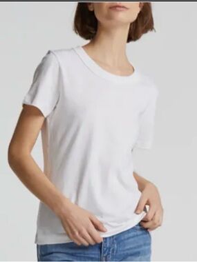 Reformation basic organic cotton White Short Sleeve Crew Tee XS